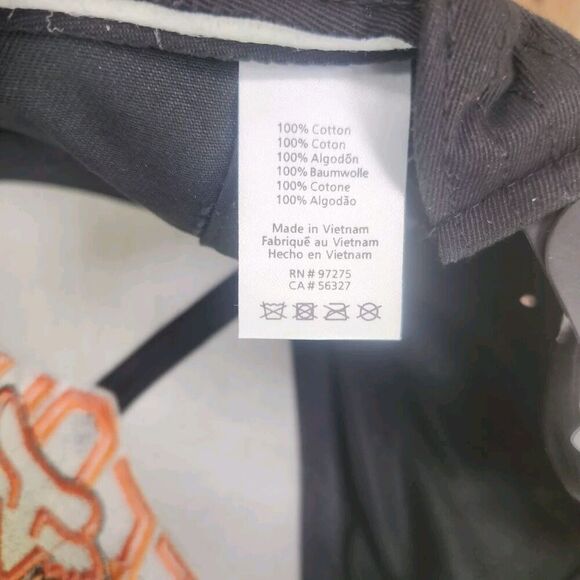 Fox Racing New Voyage Created to Destroy Snapback Hat Cap Black Orange 3D #09958 - Picture 11 of 12